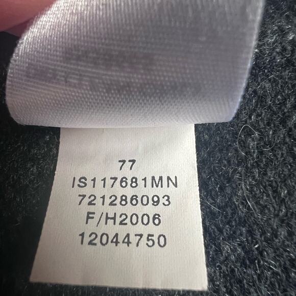 JWN Men's 100% Cashmere Gray Argyle Full Zip Cardigan Sweater Preppy Academia- L - Picture 10 of 10